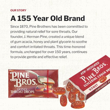 Pine Bros. Pine Bros Gummy Sore Throat Softish Drops 30 Count (Honey)