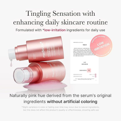medicube Exosome Shot PDRN Pink Collagen 7,500 PPM Spicule Facial Serum | Liquid Skin Booster | Exosome, Salmon DNA Spicules | Uneven Skin Tone, Pore Care, Skin Texture | Korean Skincare, 1.01 fl.oz