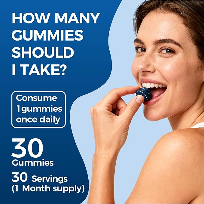 Methylene Blue Gummies with 5mg per Gummy, Cognitive Support & Mental Focus, 99.9% Pure, Vegan Non GMO Formula, Clean Ingredient Profile, Easy Gummy Format, 30 Gummies (2)