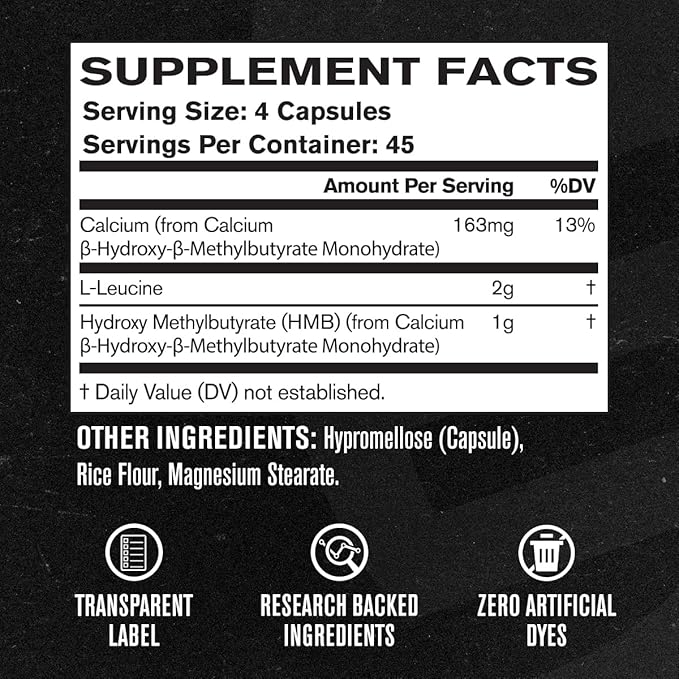 Jacked Factory Muscle Builder Bundle – Peak ATP Muscle Builder (30 Capsules) & HMB + Leucine Capsules (2g L-Leucine, 1g HMB) (180 Capsules) – Muscle Growth, Strength, Lean Muscle & Recovery Support