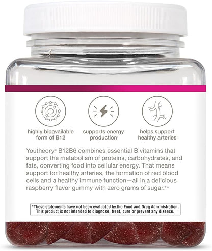 Youtheory B12B6 Zero Sugar Gummy 90ct