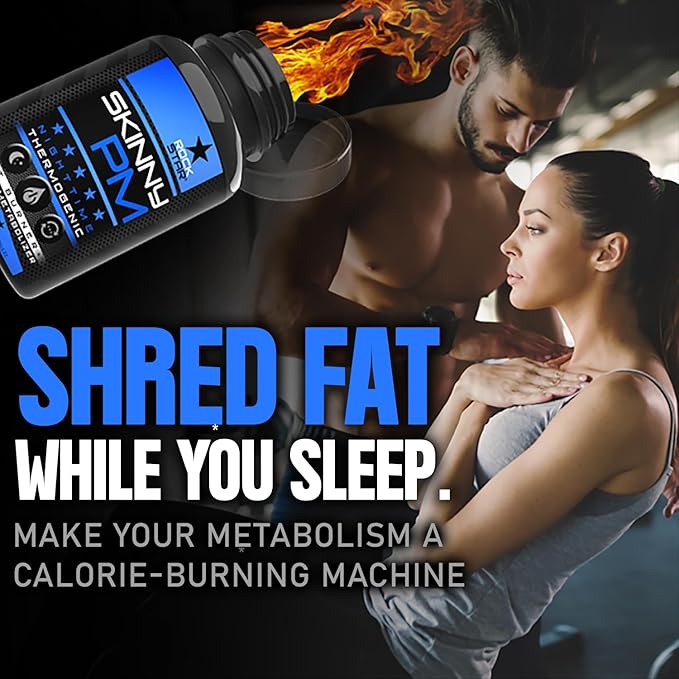 Rockstar Skinny PM - Nighttime Fat Burner Weight Loss Pills - Thermogenic Diet Pills 60ct