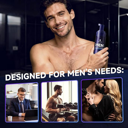 Men's Intimate Care Wash - pH-Friendly Cleanser with Lavender & Aloe Vera, Gentle Daily Cleansing for Men, Soothing Feel, Lasting Freshness - 190ml