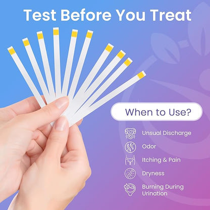 Pelvana Vaginal pH Test Strips for Women – 100 Strips, at-Home BV and Yeast Infection Test Kit, Vaginal pH Tester to Differentiate Between Conditions