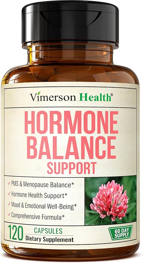 Hormone Harmony for Women with Black Cohosh, Dong Quai & Red Clover – Natural Hormone Balance For Women of All Ages – Supports PMS, Menopause & Mood – Women’s Hormone Balance Supplement – 120 Capsules