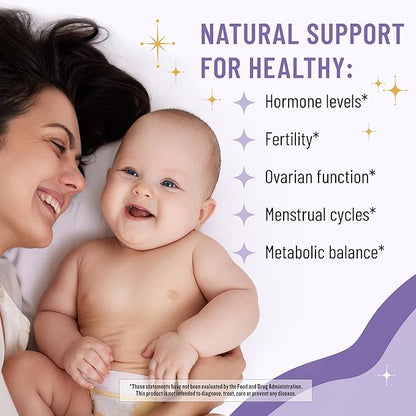 Legendairy Milk Pure Myo-Inositol & D-Chiro Inositol, PCOS Supplements Inositol Supplement for Women, Hormone Balance 40:1 Ratio Ovarian Support, Fertility Supplement | 2000mg, 120 Vegan Capsules