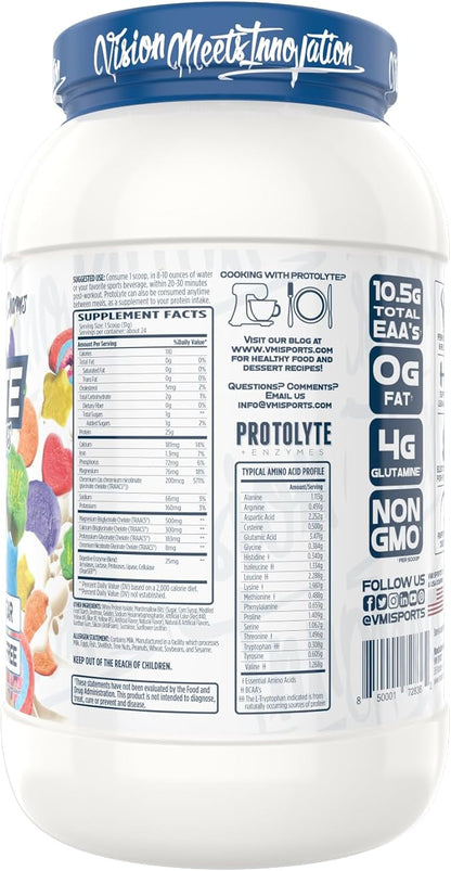VMI Sports | ProtoLyte Whey Isolate Protein Powder | Low Calorie Whey for Weight Loss and Muscle Gain | Digestive Enzymes | Non-GMO (1.6 lb, Marshmallow Charms)
