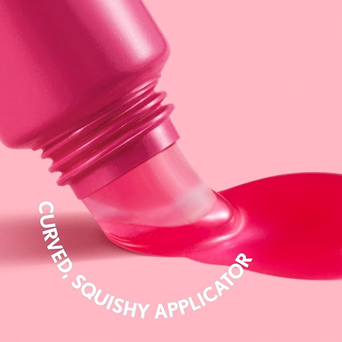 COVERGIRL Clean Fresh Squishy Glaze™ Lip Butter Balm, Flavored, Non-Sticky, with Vitamin E & Shea Butter – 100 Raspberry Twist (Sheer Fuchsia)