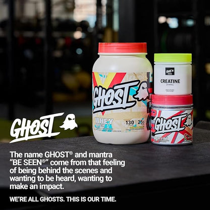 GHOST Whey Protein Powder, Cereal Milk - 2LB, 25G of Protein - Whey Protein Blend - ­Post Workout Fitness & Nutrition Shakes, Smoothies, Baking & Cooking - Soy & Gluten-Free
