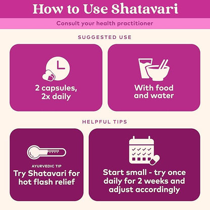 ORGANIC INDIA Shatavari Capsules - Herbal Supplement, Supports Hormonal Balance & Immune System, Vegan, Gluten-Free, USDA Organic, Supports Reproductive Health - 60 Capsules