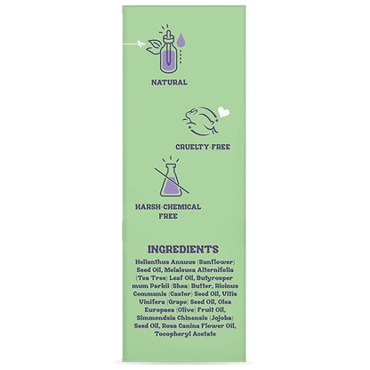 Purifect Cool Calm Clear Tea Tree Oil Facial Serum for Skin - Tea Tree Essential Oil Serum for Face, Redness Relief, Vitamin E for Antioxidant Support, Vegan Skincare, Cruelty Free - 1 fl oz