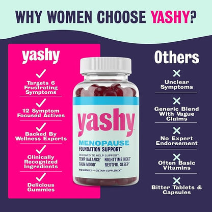 Gummies for Menopause | Hormone-Free Supplements for Women | Clinically Backed | 30 Servings | Helps Alleviate Hot Flashes, Night Sweats, & Mood Swings | Supports Libido | BlackBerry Flavor