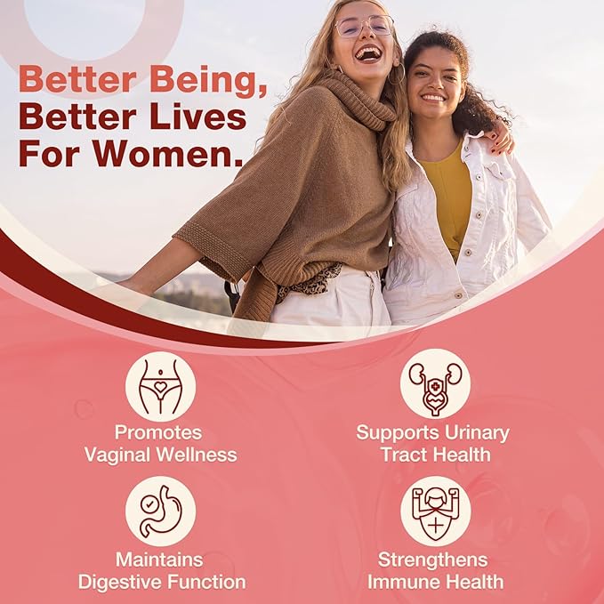 NATURE TARGET Vaginal Probiotics for Women, pH Balance for Women with Probiotic, Prebiotics, Cranberry & Vitamin C, Support Odor Control, Flora Balance, Urinary & Digestive Health, 90 Vegan Capsules