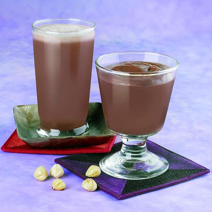 Pudding and Shake Aspartame Free - Chocolate Hazelnut (7/Box) - High Protein - Low Calorie - Low Fat - Low Carb