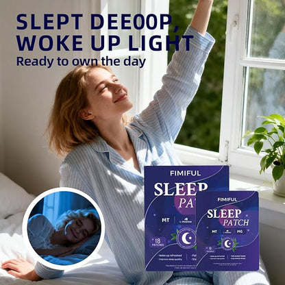 Sleep Patches,Melatonin Patch for Adults, Microdart Sleep Patch with Magnesium Glycinate L-Theanine Sleep Support Supplement Long-Lasting Night, Relax & Wake Up Refreshed for Men & Women-18 Pack
