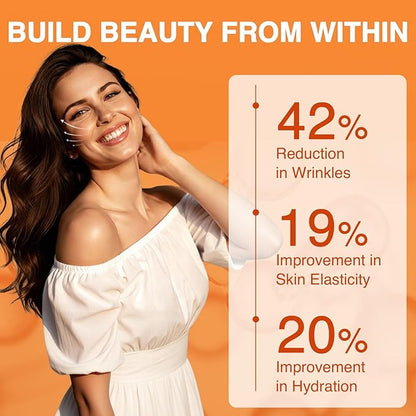 ZEBORA Multi-Collagen-Peptides-Powder with MSM & CS, Type I II III V X Hydrolyzed Collagen Peptides with Hyaluronic Acid & Vitamin C for Women and Men Hair, Skin, Nails & Joint, Non-GMO, 35 Servings