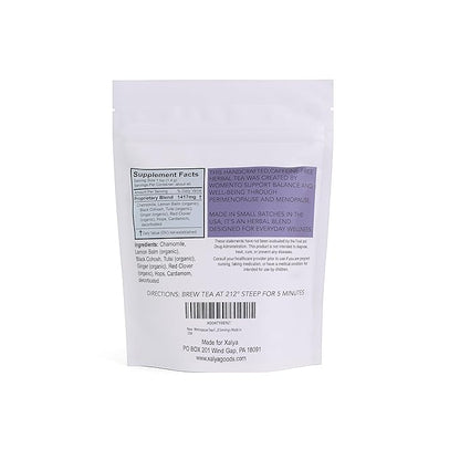 Herbal Tea Loose Leaf, Black Cohosh Tea with Chamomile, Red Clover, Tulsi- Caffeine Free, No Plastic -Made in USA, 40 Servings