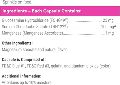 Nutramax Cosequin for Cats Joint Health Supplement, Contains Glucosamine for Cats, Plus Chondroitin, & Omega-3s, Supports Joint and Skin & Coat Health, Sprinkle Capsules, 80 Count (Pack of 2)