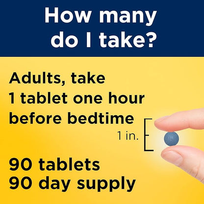Nature Made Melatonin 4mg Extended Release Tablets,Sleep Supplements for Adults,100% Drug Free Sleep Aid,90 Day Supply,90 Count (Pack of 2)
