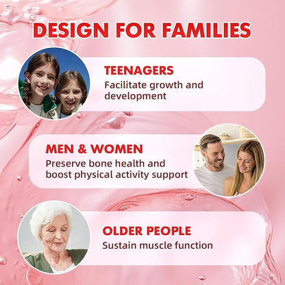 Calcium Citrate Gummies 1200 mg, Calcium Supplement for Women & Men, Ultimate Absorption Calcium Gummies for Bone, Muscle & Immune Support, Strawberry Flavor, 60 Count