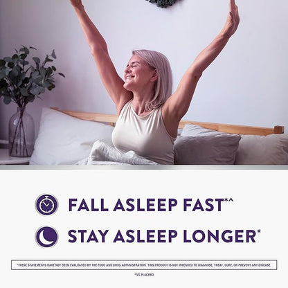 ZzzQuil Pure Zzzs Complete Sleep, Melatonin 10mg, L-Theanine, GABA, with Ashwagandha, and Magnesium, Melatonin Sleep Aid, 60 Count