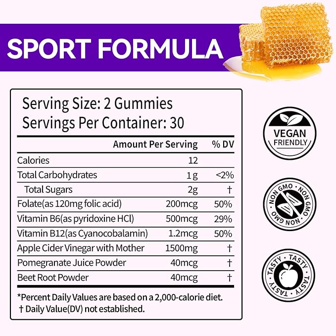 Keto ACV Gummies - 1500mg Apple Cider Vinegar Gummies with Probiotics, B12 and Keto Support, Detox & Cleanse, GMO Free & Vegan - 60 Count...