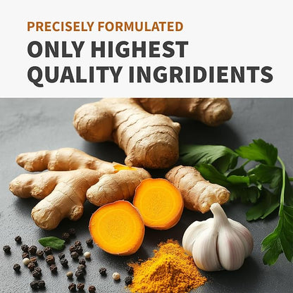Extra Strength Turmeric Capsules - High-Absorption 2360 mg Curcumin Supplements, Non-GMO Blend for Digestive Comfort & Daily Support - Organic Turmeric Supplement with Black Pepper (120ct, Pack of 1)