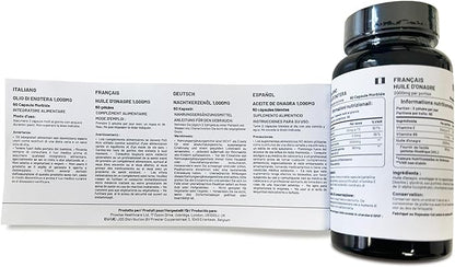Vegan Evening Primrose Oil 2000mg with Vitamin E & B6 – 60 Vegan Softgels| Pure Cold Pressed I 180mg GLA per Capsule I Women's Health I Premium Quality I by Prowise Healthcare