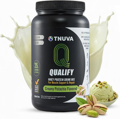 Creamy Pistachio Protein Powder. 25g Protein Shake Powder for Post Workout Recovery, Smoothie & Baking. Gluten & Sugar Free, Highly Kosher, Amino Acids (5.5g BCAA, 2.7g Leucine), 23 Servings
