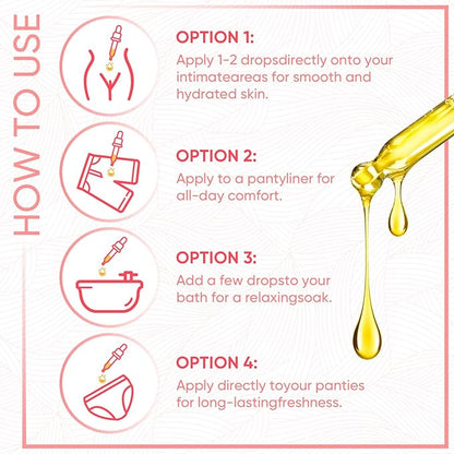 Yoni Oil Wash for Women pH Balance and Wetness, Feminine Oil Ingrown Hair, Nourishing, Moisturizing Formula for All Skin Types, Yoni Care with Vitamin E, Natural Yoni Wash(Strawberry)