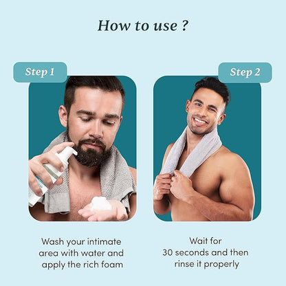 Man-M.a.t.t.e.r.s Intimate Wash with Aloe Vera, Tea Tree for Men Anti Bacterial, Anti Itch, Anti Odour | Better Private Parts Hygiene| pH Balanced Intimate |120 ml