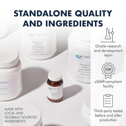 Metabolic Maintenance Glucosamine Chondroitin 1000mg with Hyaluronic Acid - Glucosamine Complex Supplement for Women + Men, Cartilage Health, Tissue Hydration + Nutritional Support - 60 Capsules