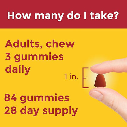 Nature Made Advanced Multivitamin Gummies 50 + for Him, Mens Multivitamins Gummies with Magnesium Citrate, Vitamin D3, Zinc, All 8 B Vitamins, 84 Multi Vitamins, 28 Day Supply,(Pack of 2)