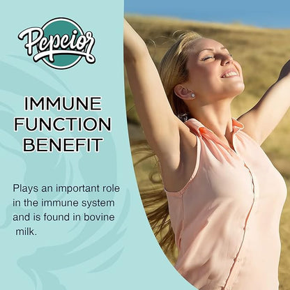 Liposomal Bovine Lactoferrin 1000 mg - Higher Absorption - for Iron Absorption & Immune Function Lactoferrin Supplements for Adults, 60 Softgels