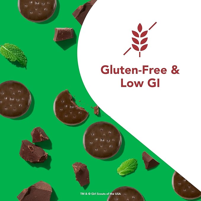 think! Protein Bars, High Protein Snacks, Gluten Free, Kosher Friendly, Girl Scouts Thin Mint, Nutrition Bars, 2.1 Oz per Bar, 10 Count (Packaging May Vary)
