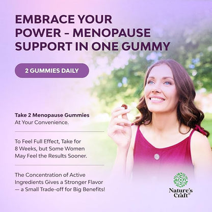 Womens Menopause Gummies with Dong Quai - Menopause Vitamins for Women with Ashwagandha - Holistic Support for Hot Flashes Night Sweats and Mood Swings - Pre & Post Supplements 60 Count - 3 Pack