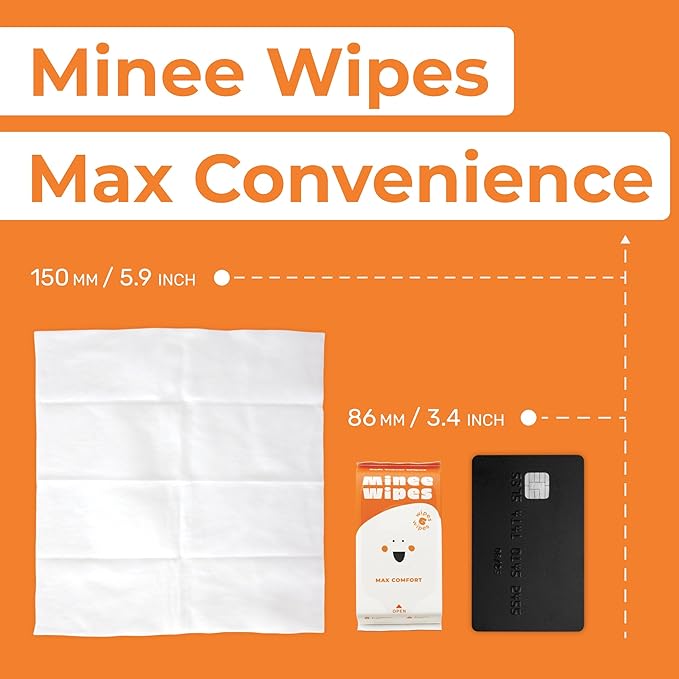 Impossibly Compact Travel Wipes - 99.5% Water - Safe for Sensitive Skin & Hypoallergenic, Resealable, Thick & Durable - For Adults, Kids & Baby Care - Unscented, 60 Pack Total 360 Wipes
