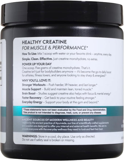 TERRA ORIGIN Creatine Monohydrate Powder | 45 Servings | Micronized Creatine Supplement | Unflavored, Pure Creatine for Women & Men | Gluten Free, Sugar Free, Made in USA