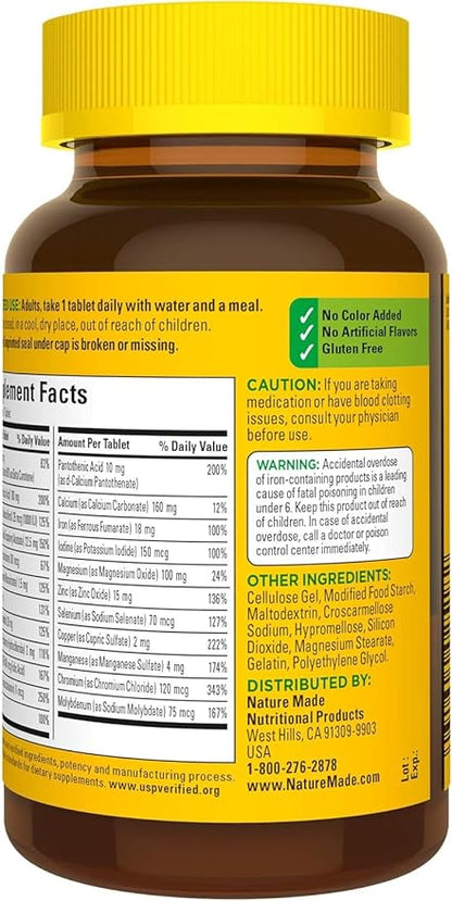 Nature Made Multi Complete Tablets 130 ea (Pack of 4)