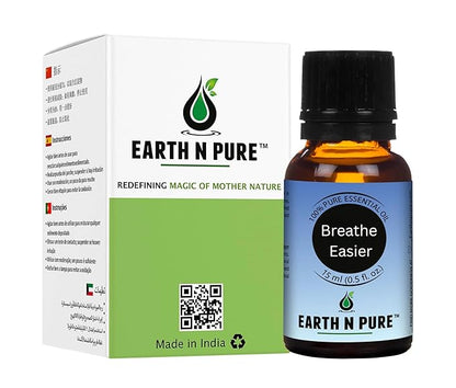 Earth N Pure Essential Oil Blend for Breathe Easier 15 ml