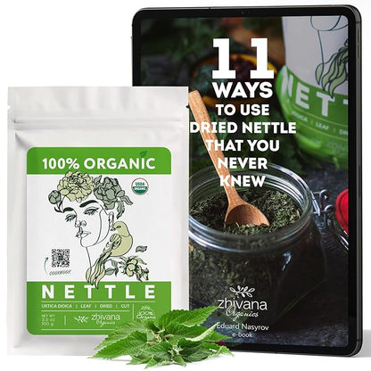 Organic Nettle Leaf Tea (3.5oz) - Stinging Nettle Tea Organic - Urtica Dioica Herb - Te de Ortiga – Natural Cleansing, Allergy, Fluid Balance