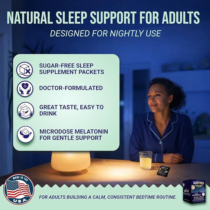 Dr. Price’s Natural Sleep Aid Powder – Berry-Citrus, 30 Packs | Sleep Powder Drink Mix with Magnesium, Microdose Melatonin & Tryptophan | Sleep Support for Adults | Doctor-Formulated, Made in USA