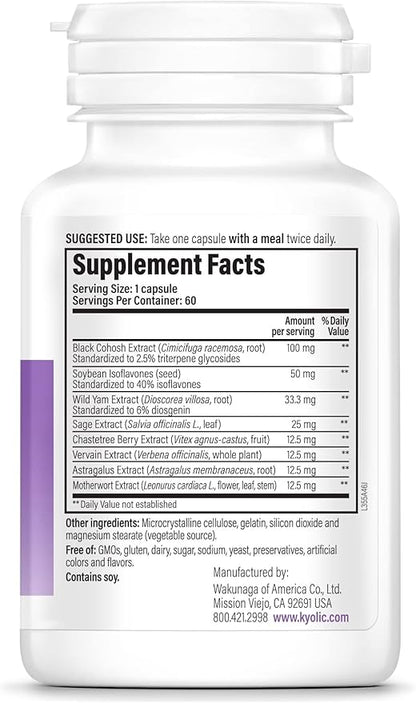 Kyolic Specialty Series Estro-Logic, for Optimal Estrogen Balance*, 60 Capsules