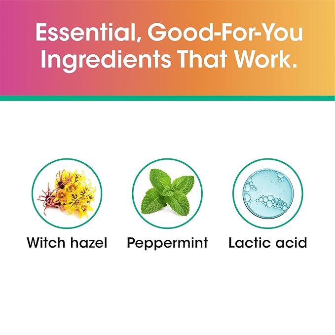 vH essentials Personal Cleansing Spray, pH Balancing Lactic Acid, Sting-Free, Witch Hazel Formula, Fragrance free, Paraben free, Sprays upside down for easy external intimate cleansing, 4 floz