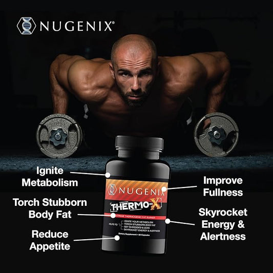 Nugenix Thermo-X: Thermogenic Fat Burner Supplement for Men, Extreme Metabolic Accelerator, 42 Count