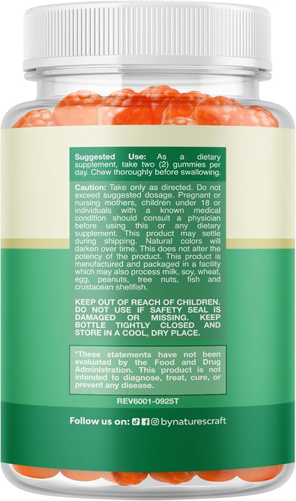 Teen Multivitamin Gummies 12-17 - Teen Boys & Girls Gummy Vitamins for Better Skin, Immune Strength, Mood & Energy Support - Teenage Girl & Boy Supplements with Zn, Mg, Vitamin A, C, D & E - 60 Ct
