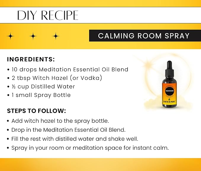 Earth N Pure Essential Oil Blend for Meditation 100 ml