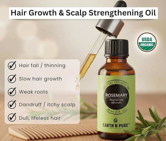 Earth N Pure Rosemary Essential Oil Pack of 2-15 ml