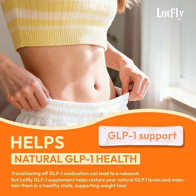 GLP-1 Supplement 15-in-1 Complex,GLP1 for Weight Loss GLP 1 Probiotic Powder for Control Appetite and Cravings,Appetite Suppressant,Metabolism Booster 30 Serving Packets