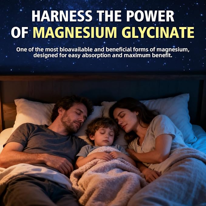 Magnesium Glycinate Gummies 1000mg with L-Threonate, Vitamin D, B6 & CoQ10 - Supports Memory, Calm & Mood - Sugar-Free Raspberry Flavor - 60 Count